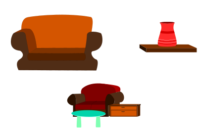 Sofas clipart