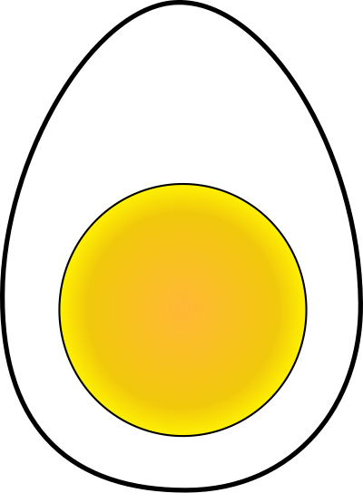 Soft boiled egg clipart
