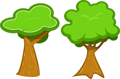 Soft trees clipart
