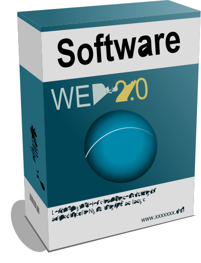 Software Carton Box Web 2.0 (remix) clipart