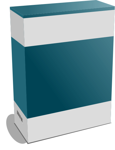 Software Carton Box with no Text (remix) clipart