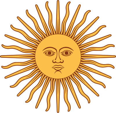 Sol de Mayo-Bandera de Argentina clipart