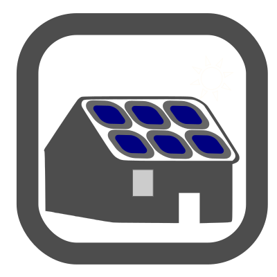 Solar home clipart