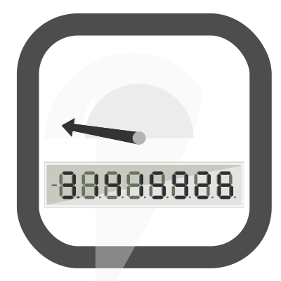 Solar power meter icon clipart