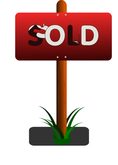 Sold Sign clipart