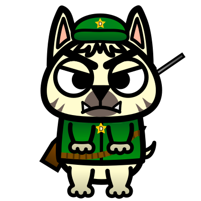 Soldier Dog clipart