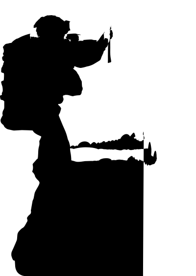 Soldier silhouette clipart