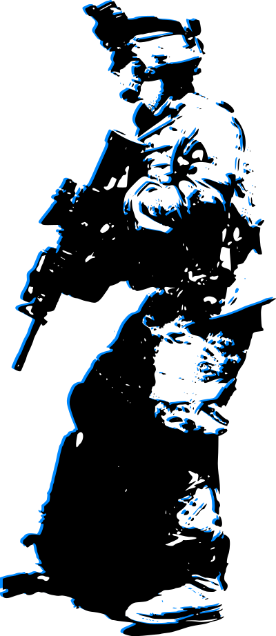 Soldier Stencil clipart