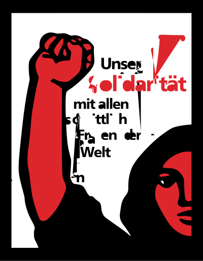 Solidarität mit den fortschrittlichen Frauen der Welt clipart