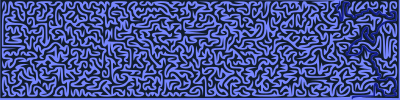 Solution to Mazody in Blue clipart