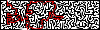 Solution to Wide-Screen Maze Puzzle clipart