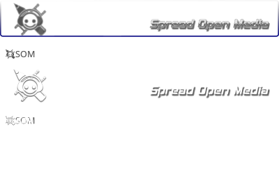SOM Banner blue/silver/white clipart
