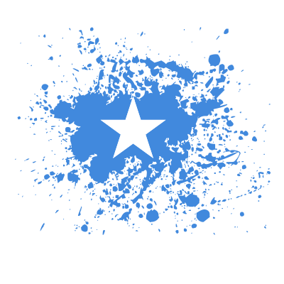 Somalia flag paint splatter clipart