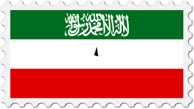 Somaliland flag stamp clipart