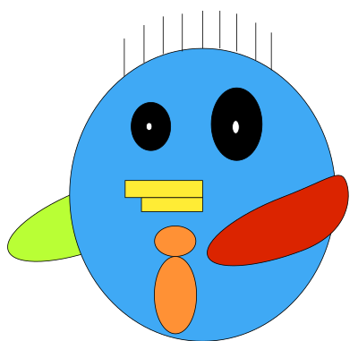 Some Penguin-Chicken Thing clipart