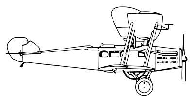Sopwith Antelope biplane clipart