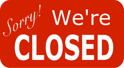Sorry We Are Closed clipart