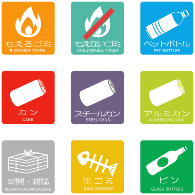 Sort Garbage Stickers clipart