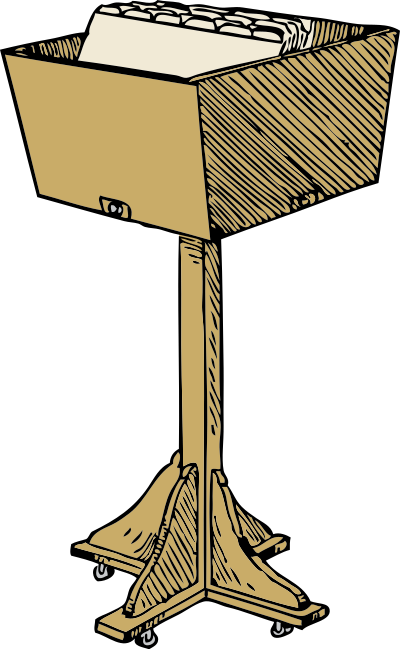 Sorting tub clipart