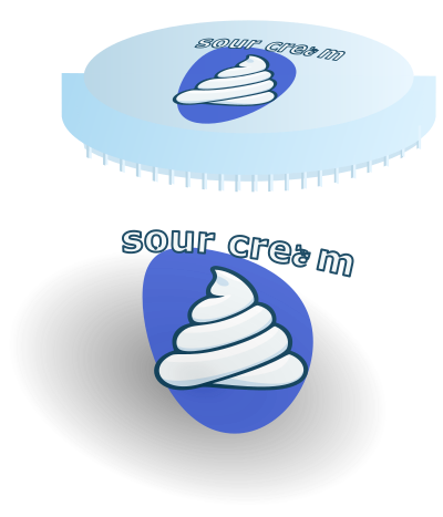 Soured Cream Container clipart