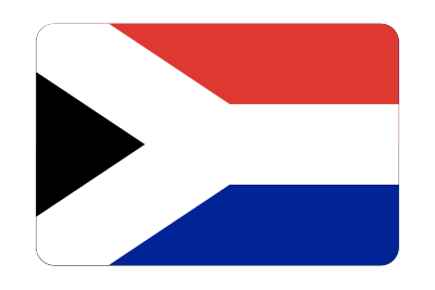 South Africa flag (bevelled) clipart