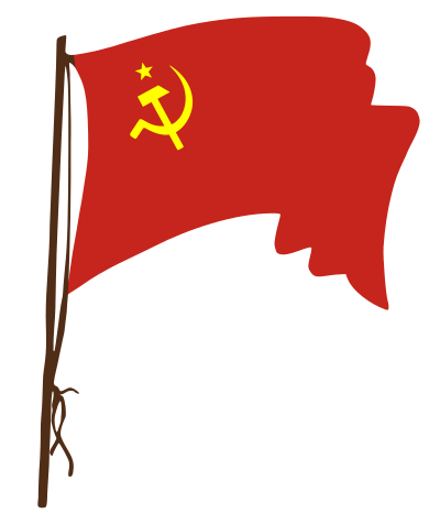 Soviet flag 2 clipart