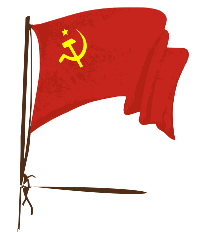 Soviet flag clipart