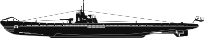Soviet submarine S-56 clipart