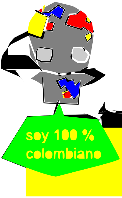Soy 100 % colombiano clipart