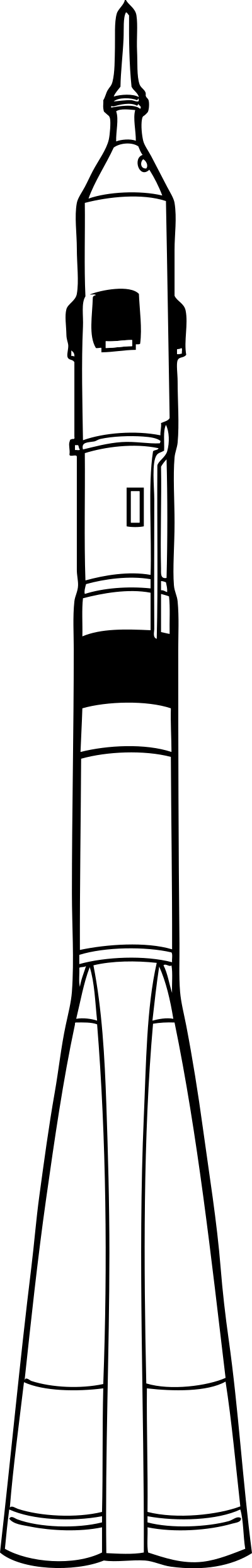 Soyuz rocket clipart
