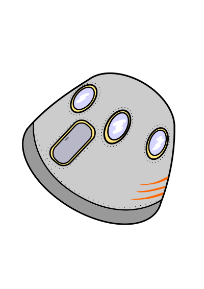 Space capsule 1 clipart