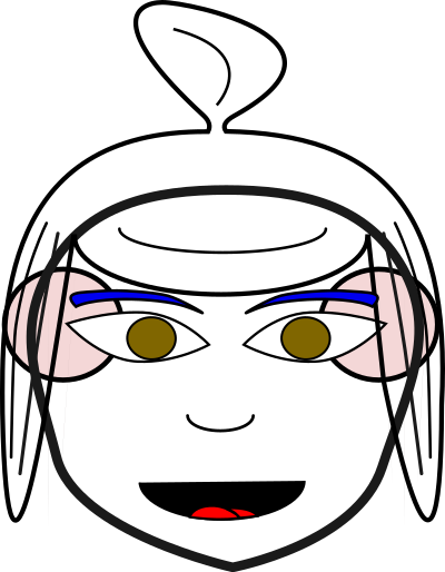 Space Girl Head clipart