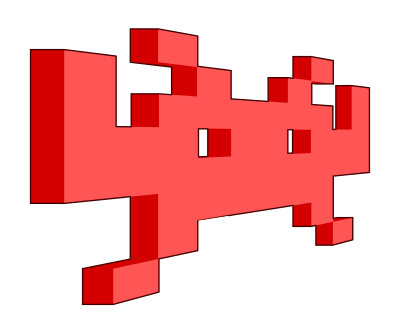 Space invader clipart