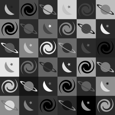 Space pattern 3 (greyscale) clipart