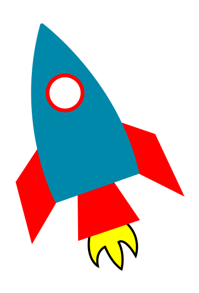 Space rocket clipart