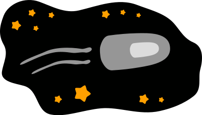 Space rocket clipart
