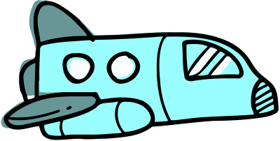 Space shuttle 2 clipart