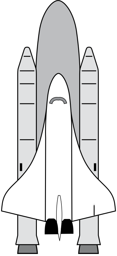 Space shuttle clipart