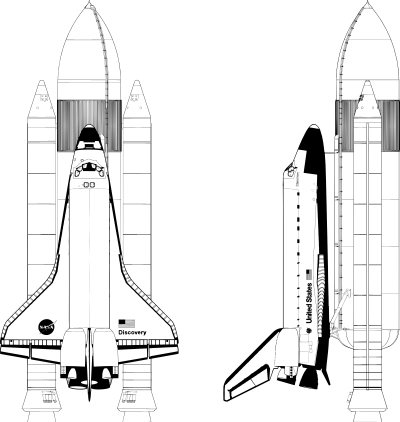 Space Shuttle Discovery 4 clipart