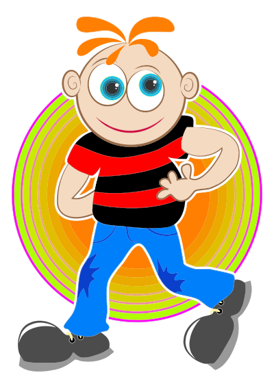 Spaced Out Boy clipart