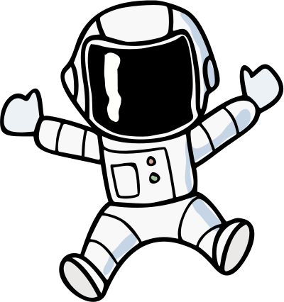 Spaceman - Colour clipart