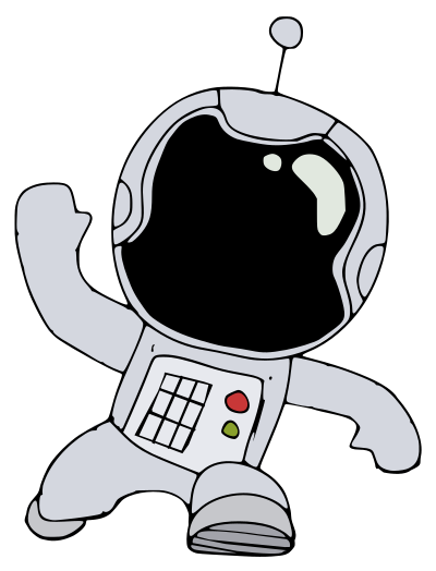 Spaceman Isolated clipart
