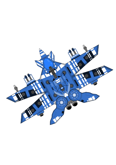 Spaceship Blue clipart