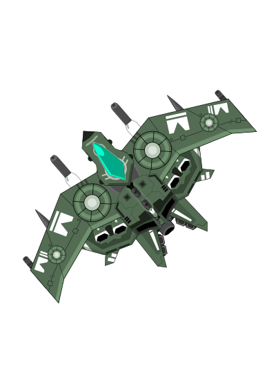 Spaceship Green clipart