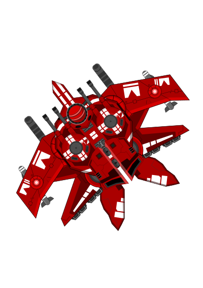 Spaceship Red clipart