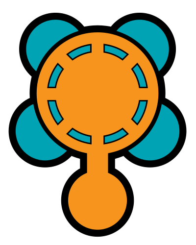 Spaceship Turtle clipart
