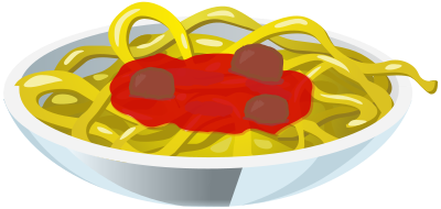 Spaghetti and Meatballs clipart