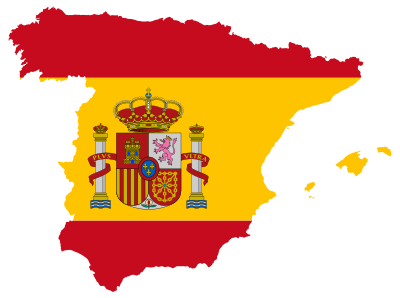 Spain Map Flag clipart