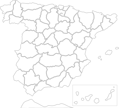 Spain - provinces clipart