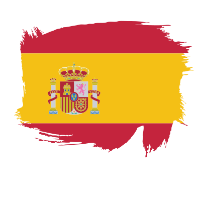 Spanish flag brush stroke clipart
